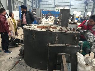 15 november 2017, India klant bezoek onze aluminium smeltoven fabriek